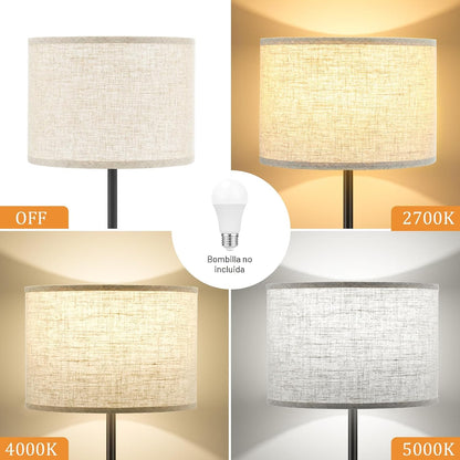 Ambimall Lámpara de pie moderna de 60 pulgadas con pantalla, lámpar...