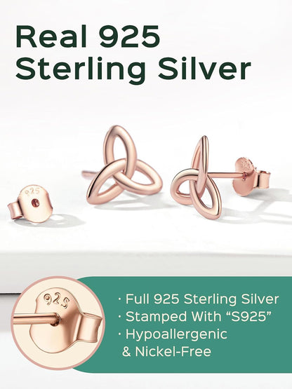 ChicSilver Pendientes celtas para mujer de plata de ley hipoalergén...