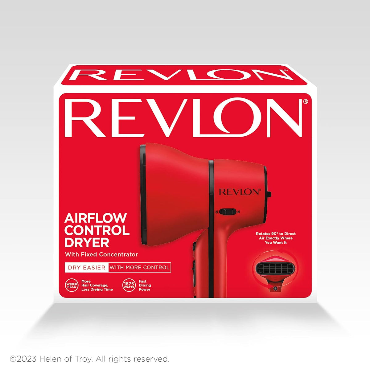 REVLON Secador de pelo con control de flujo de aire con difusor, co...