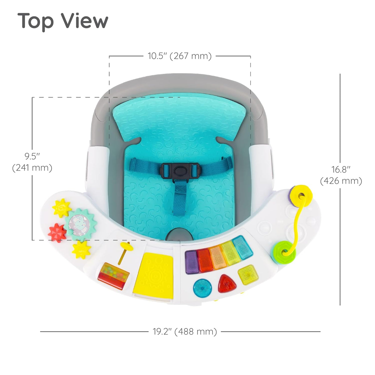 Infantino Music &amp; Lights Discovery Seat &amp; Booster, 3 en 1,...