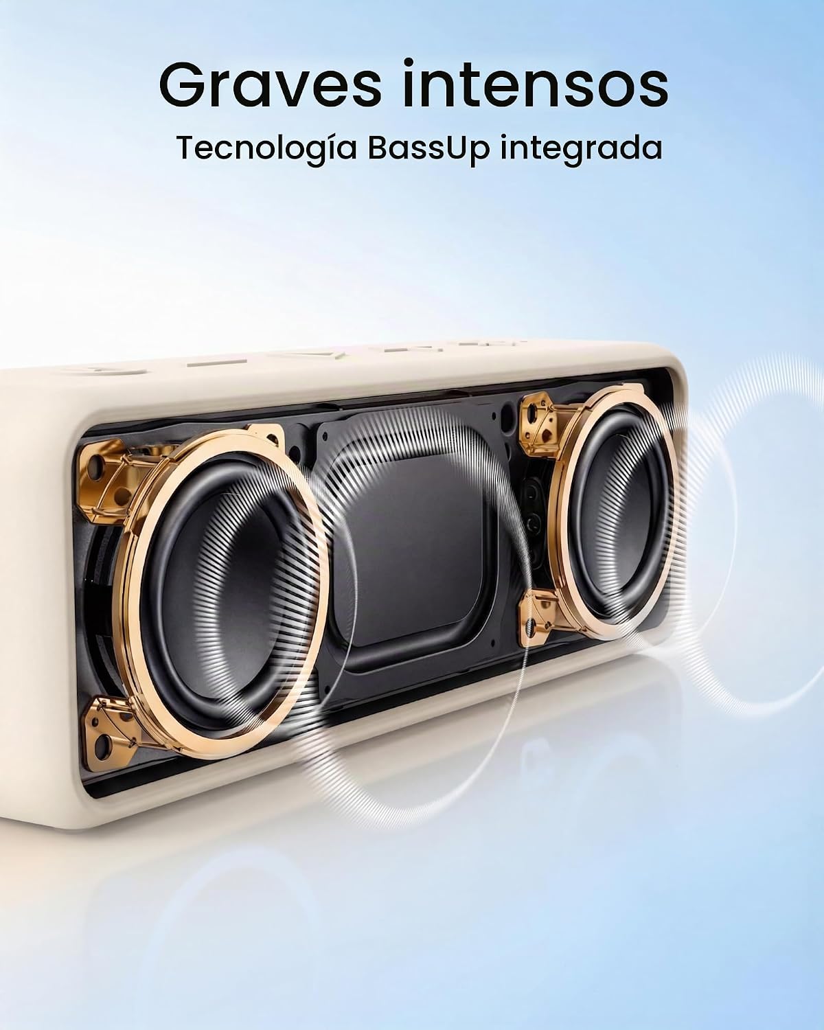 Altavoz Bluetooth portátil Soundcore Anker 2, tiempo de reproducció...