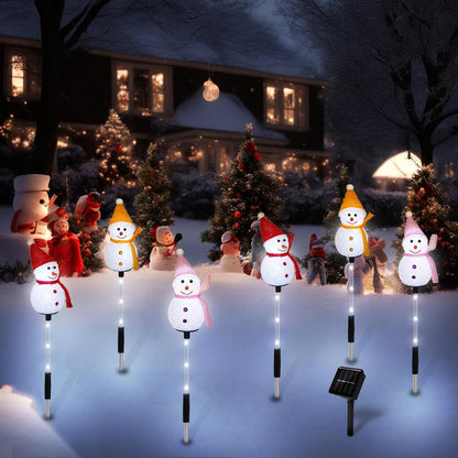 Luces solares de camino de Navidad para decoración al aire libre, j...