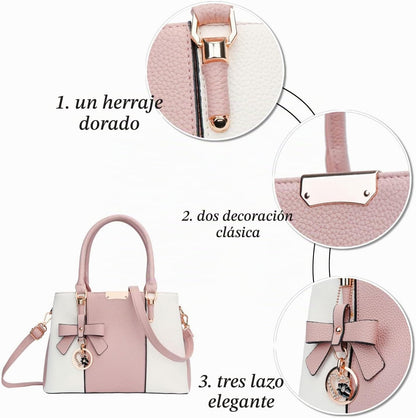 KKXIU Monederos y bolsos para mujer, Bolso tipo cartera con asa sup...