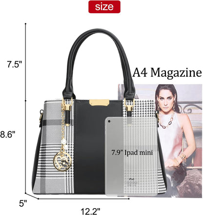 KKXIU Monederos y bolsos para mujer, Bolso tipo cartera con asa sup...