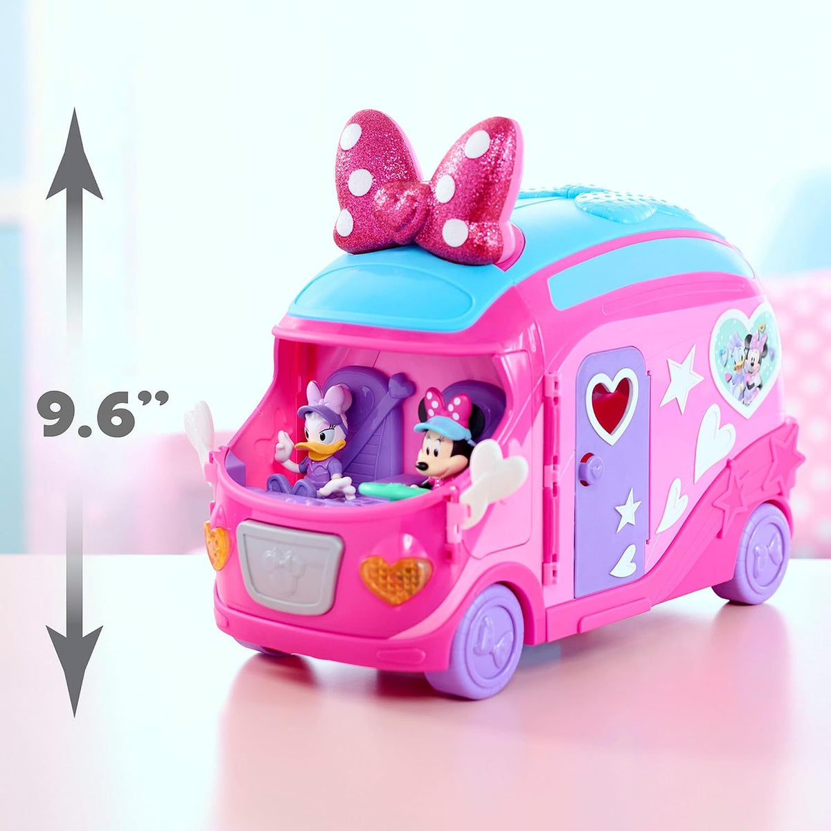 Disney Junior Minnie Mouse Bows-A-Glow - Juego de glamper rodante |...