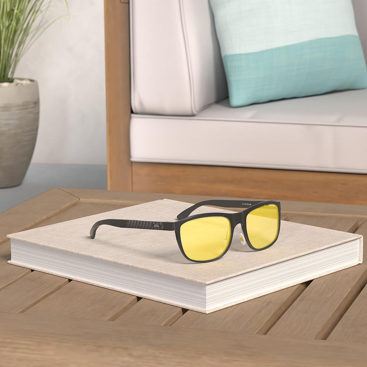 ATTCL Gafas de sol polarizadas para hombre Al-Mg Metal ultraligeras...
