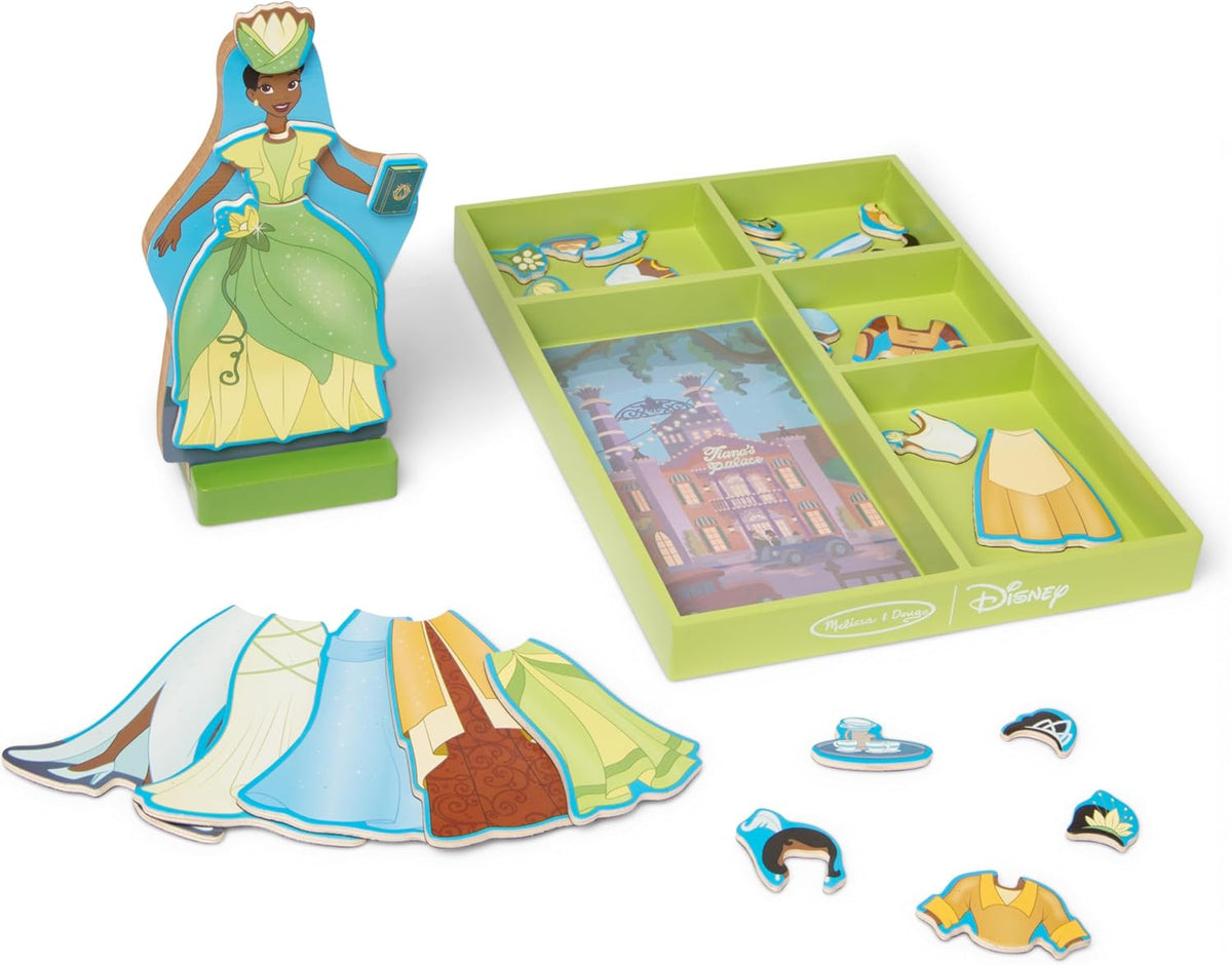 Melissa &amp; Doug Disney Princess Tiana - Juego de muñeca magnétic...