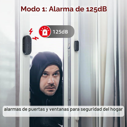 Sanjie Alarmas de puerta cuando se abre, sensores de alarma de vent...