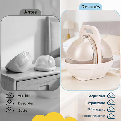 FANTOVO Soporte para extractor de leche de silicona, base antiincli...