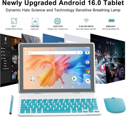 ICONLINK - Tablet Android 16 de 10 pulgadas, 12 (3+9) GB RAM+64GB R...