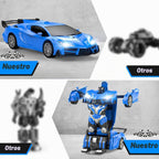 Qumcou Coche de Control Remoto Transformable 1:16, Juguetes para ni...