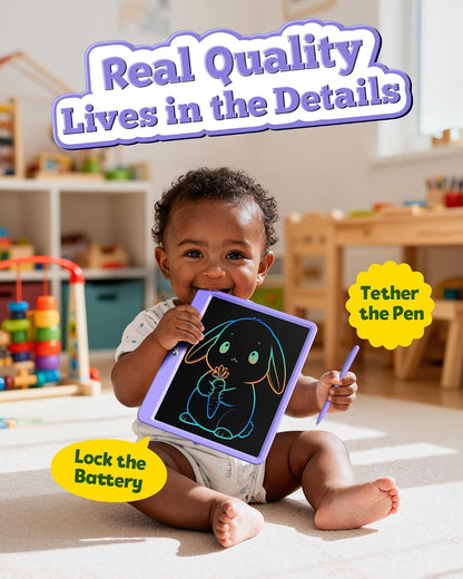 Bravokids Tableta de escritura LCD de 12 pulgadas para niños de 3 a...