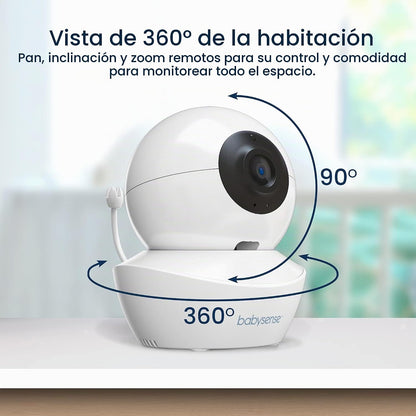 Babysense Monitor de bebé, pantalla dividida de 4.3", monitor d...