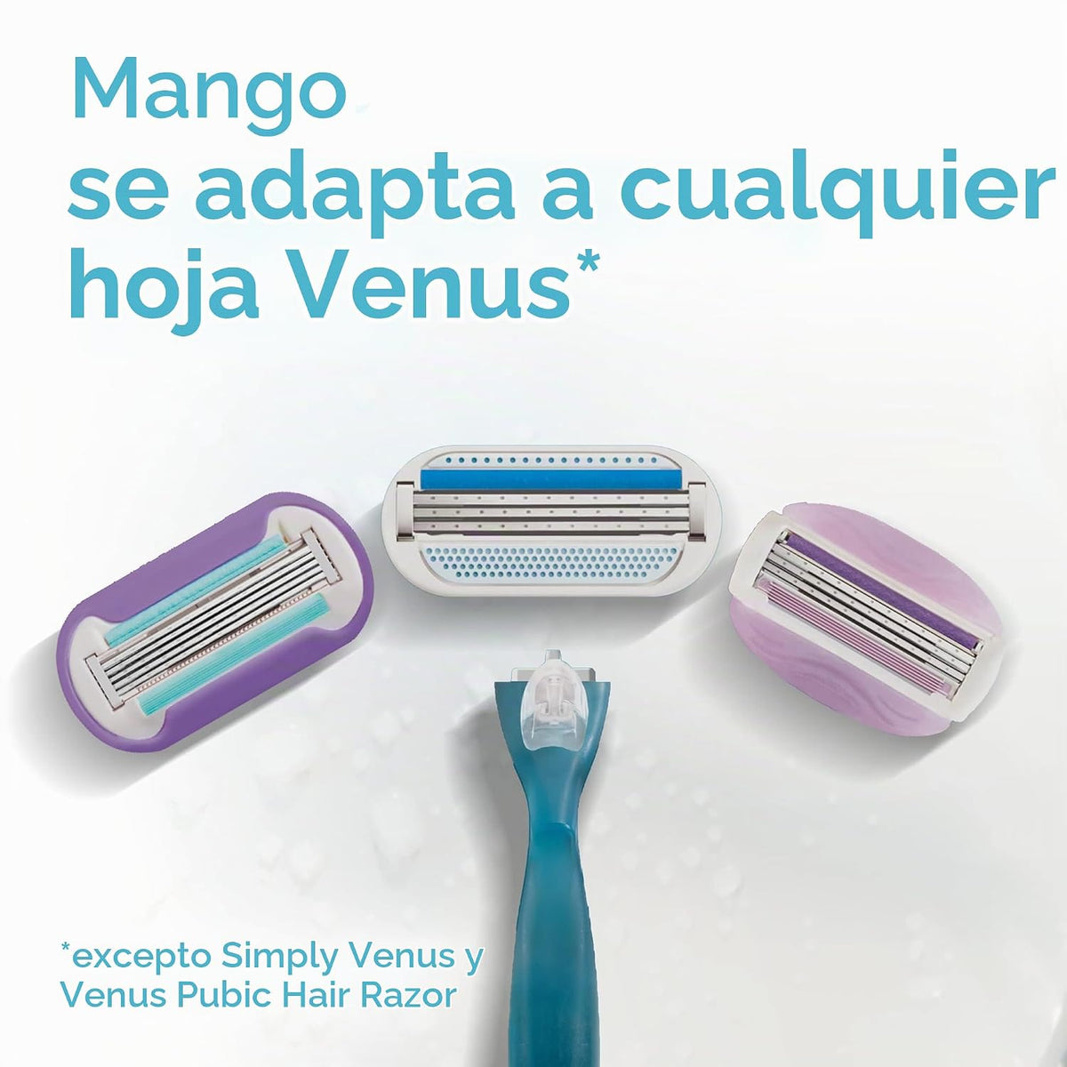 Maquinilla de afeitar para mujer Gillette Venus, 1 mango + 2 recamb...