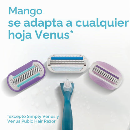 Maquinilla de afeitar para mujer Gillette Venus, 1 mango + 2 recamb...