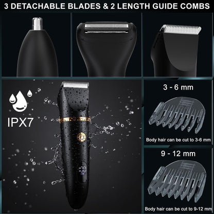 Zivelier Afeitadora de bolas para hombres, recortadora de pelo corp...