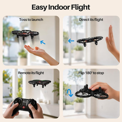 SYMA X100 - Dron de interior para niños de 8 a 12 años, evita obstá...