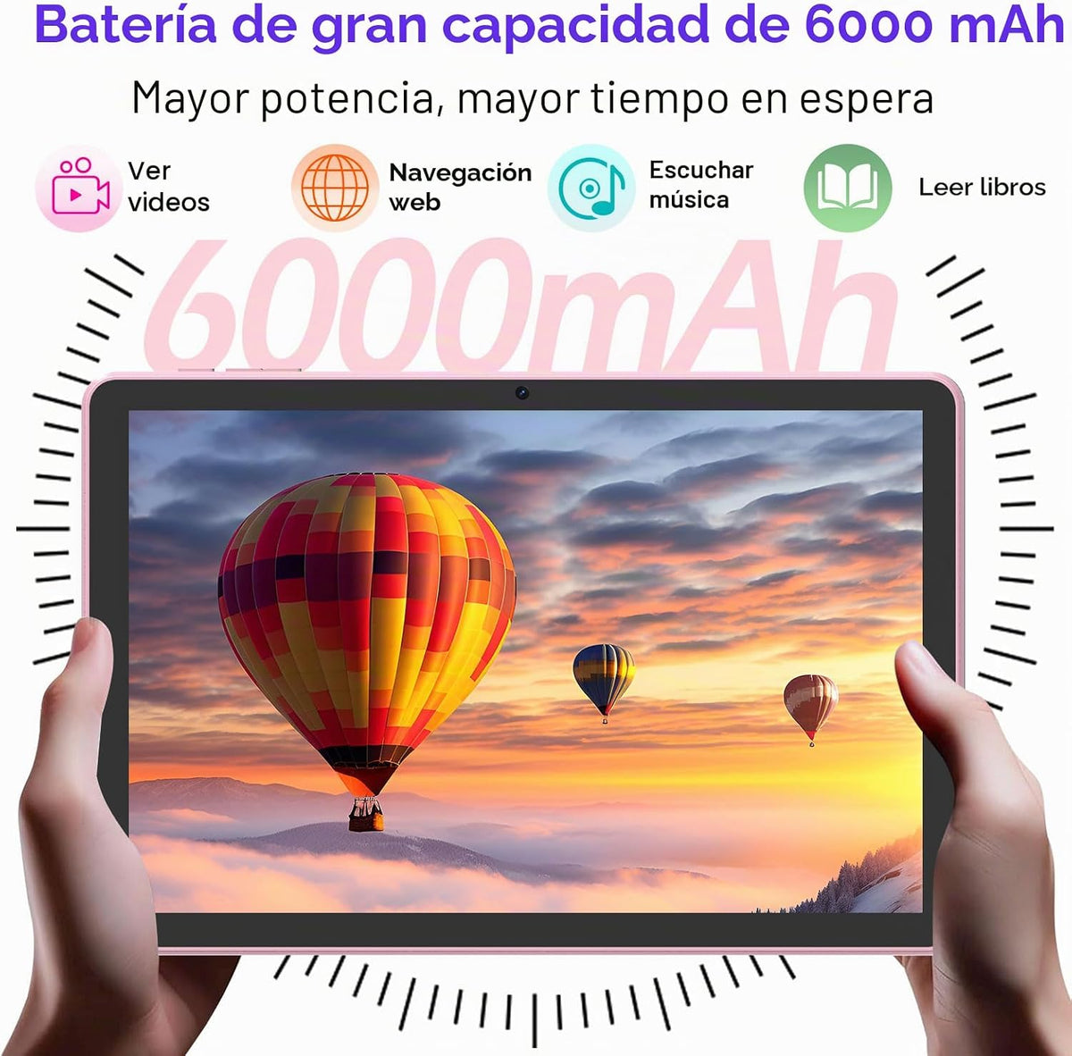 DIGITHINK Tablet PC de 128 GB 10 pulgadas Android 16.0, tabletas An...