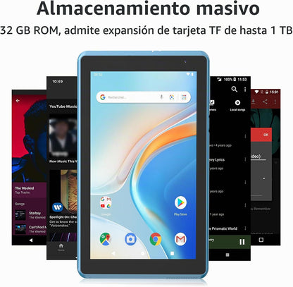 IWEGGO Tablet Android 14 con funda, 7 pulgadas 8 GB RAM+32 GB ROM\/...