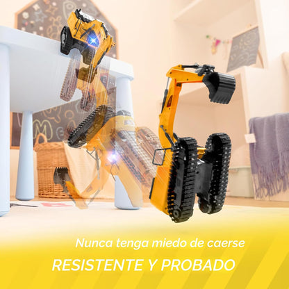 JOYIN Excavadora de control remoto para niños, 2.4 GHz RC Play Exca...