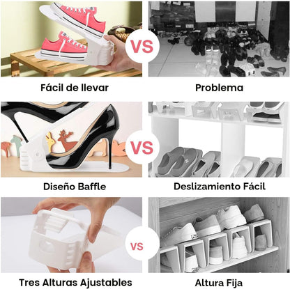 Neprock Organizador de zapatos para armario, estante para zapatos o...