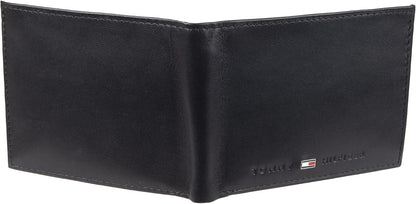 Tommy Hilfiger Cartera Passcase para hombre con ventana de identifi...
