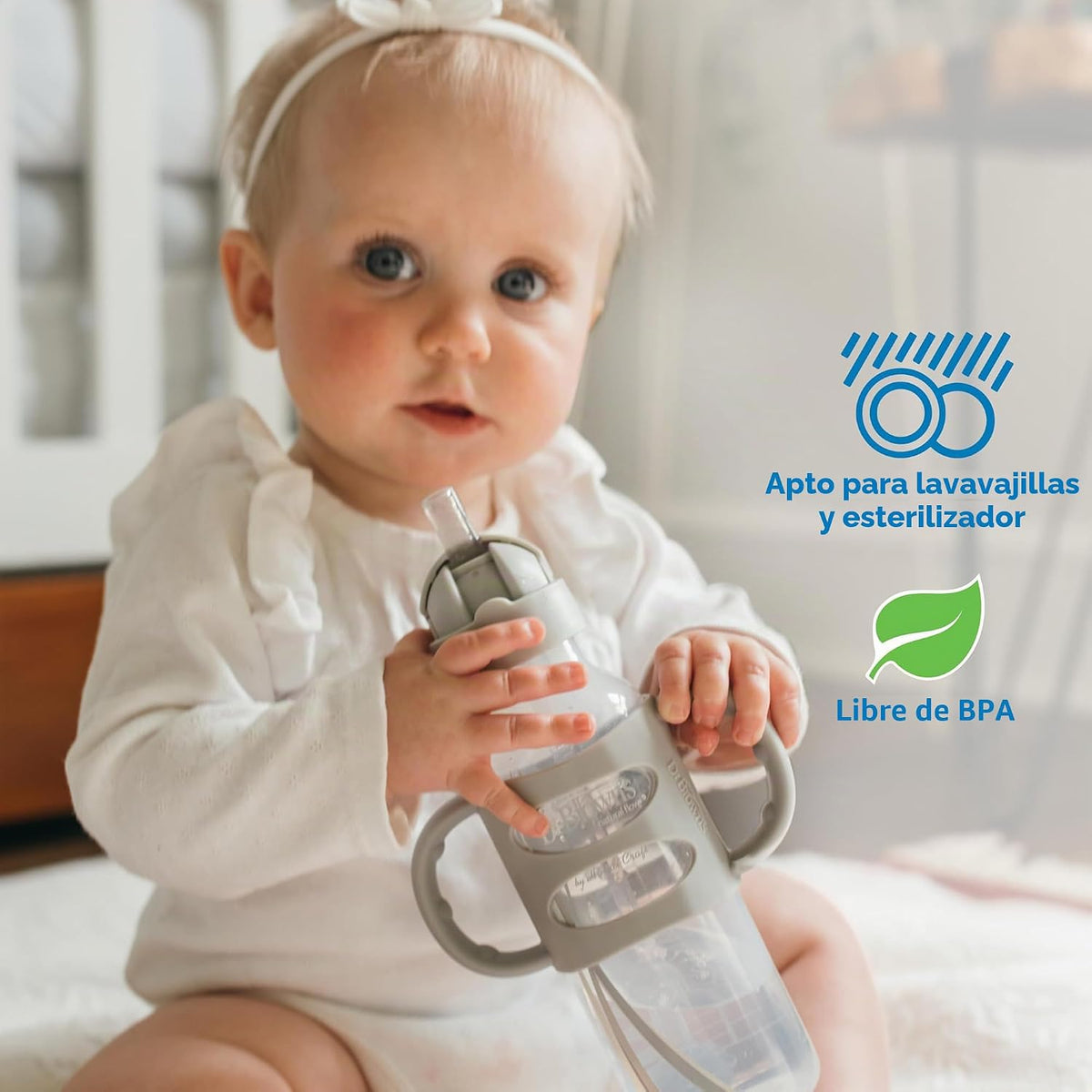 Dr. Brown's Anti-Colic Options+ Set de regalo de botella de paj...
