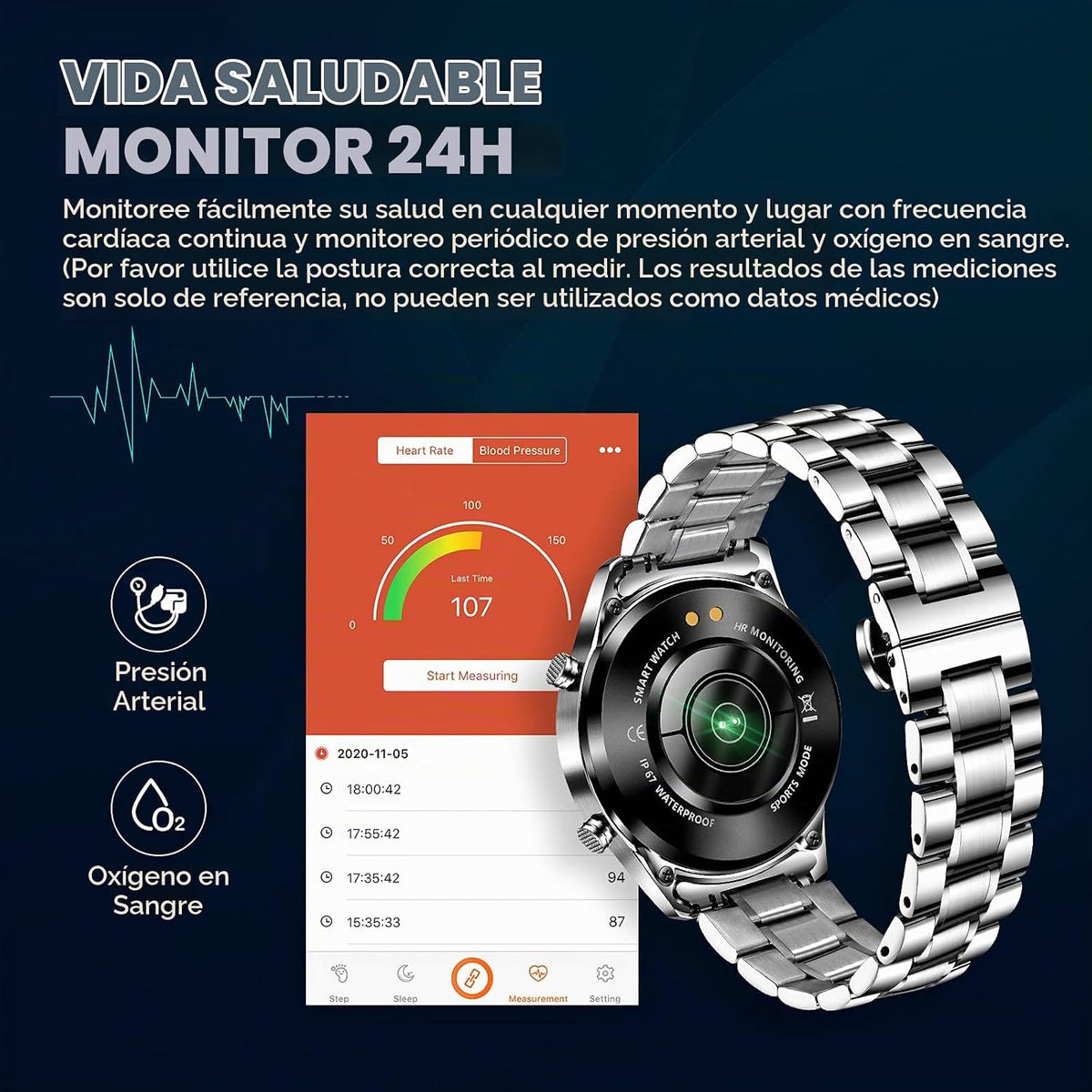 FILIEKEU Reloj inteligente para hombre para Android iOS, llamadas B...