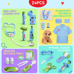 Meland Kit médico para niño con cachorro, juguete de simulación de...