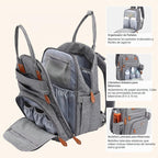 BabbleRoo Mochila para pañales \u2013 Bolsa de viaje para Baby Esse...