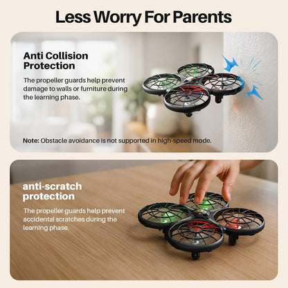 SYMA X100 - Dron de interior para niños de 8 a 12 años, evita obstá...