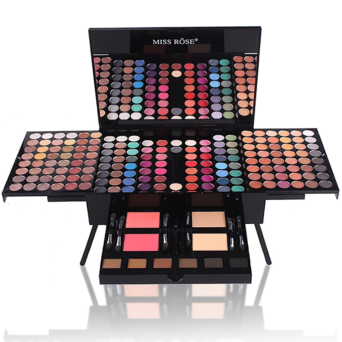 MISS ROSE Juego de caja de piano de maquillaje cosmético de 190 col...