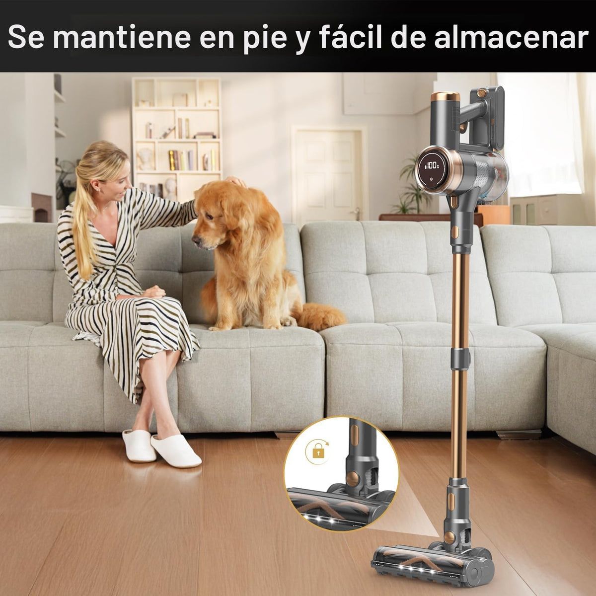 NuYupo Aspiradora Inalámbrica, Aspiradora de Mano Ligera 10 en 1 co...
