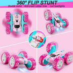 QUNREDA Coches de control remoto rosa para niñas, 2.4 GHZ, auto de...