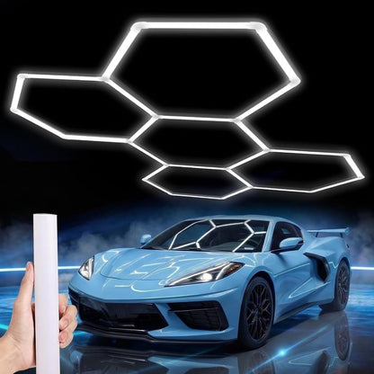 LZHOME Luces LED hexagonales de garaje de 5000 K: paquete de 25 act...