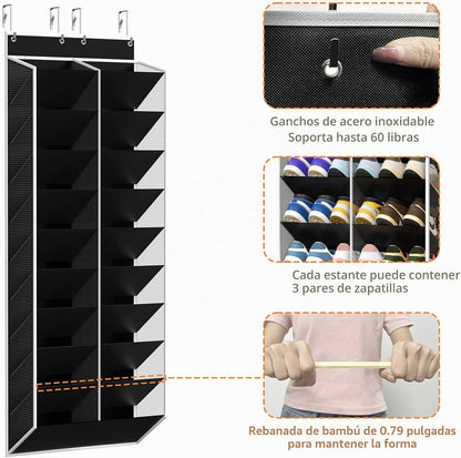 KEEPJOY 20-30 pares de organizadores de zapatos sobre la puerta, za...