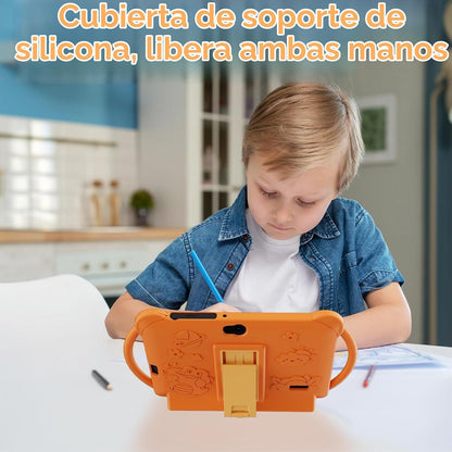 PEICHENG Tableta para niños de 7 pulgadas Android 12.0 para niños p...