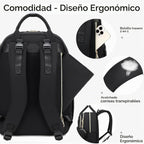 ViveVoy Mochila grande para pañales con cambiador y estuche para ch...