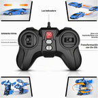 Qumcou Coche de Control Remoto Transformable 1:16, Juguetes para ni...