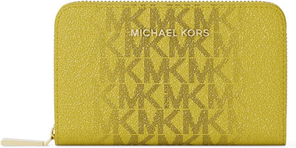 Michael Kors Jet Set - Estuche para tarjetas con cremallera pequeña...