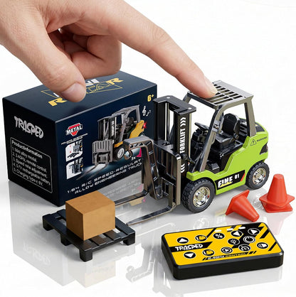 TOPMVP 1\/64 MINI RC Carretilla Elevadora Juguetes, Camión de Ingen...