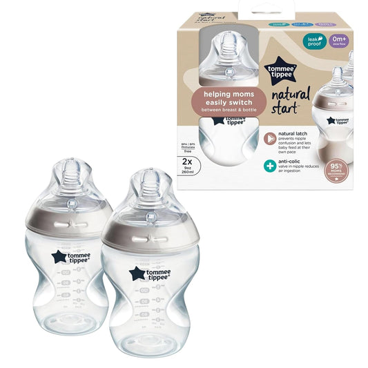 Tommee Tippee Natural Start - Biberones anticólicos de 9 onzas sin...