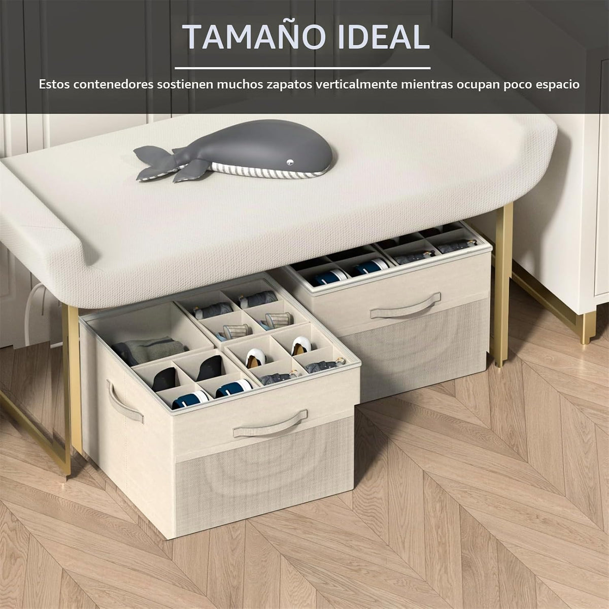 Aokeyee Organizador de zapatos para armario, caja organizadora de z...