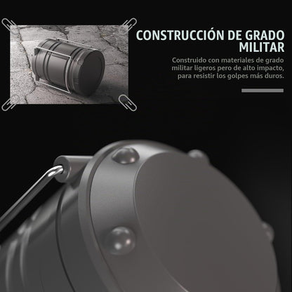 Lichamp Linterna de camping LED, paquete de 4 linternas alimentadas...