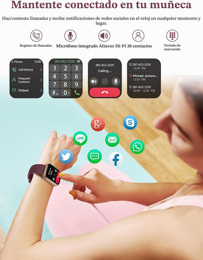 LODIMEKE Reloj inteligente, Alexa integrado, para responder\/hacer...
