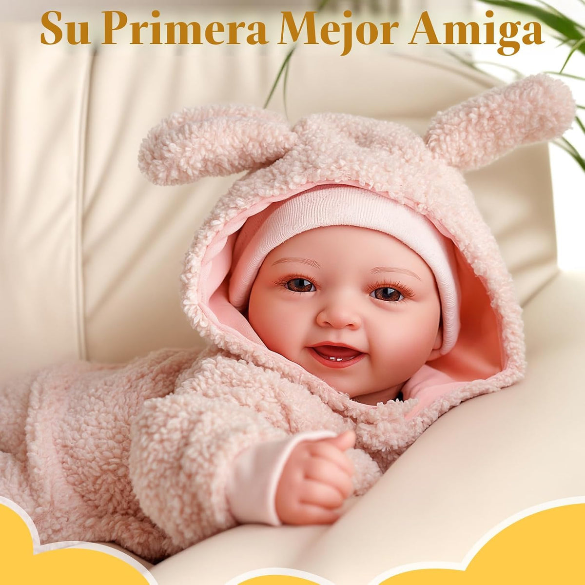 BABESIDE Muñecas de bebé, muñeca de bebé de cuerpo suave y realista...