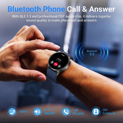Fitpolo Reloj inteligente para hombres y mujeres, rastreador de act...