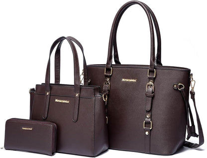 Montana West - Juego de 3 piezas de bolsos para mujer: bolso de man...