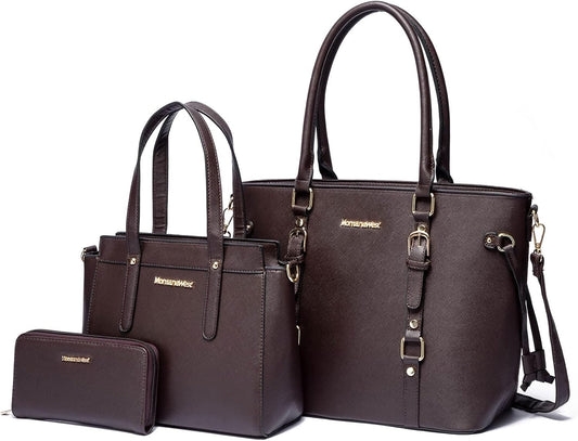 Montana West - Juego de 3 piezas de bolsos para mujer: bolso de man...