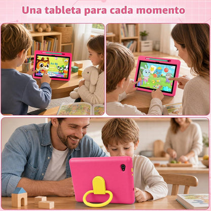 Android 16 Kids Tablet HD de 10 pulgadas con lápiz capacitivo y fun...